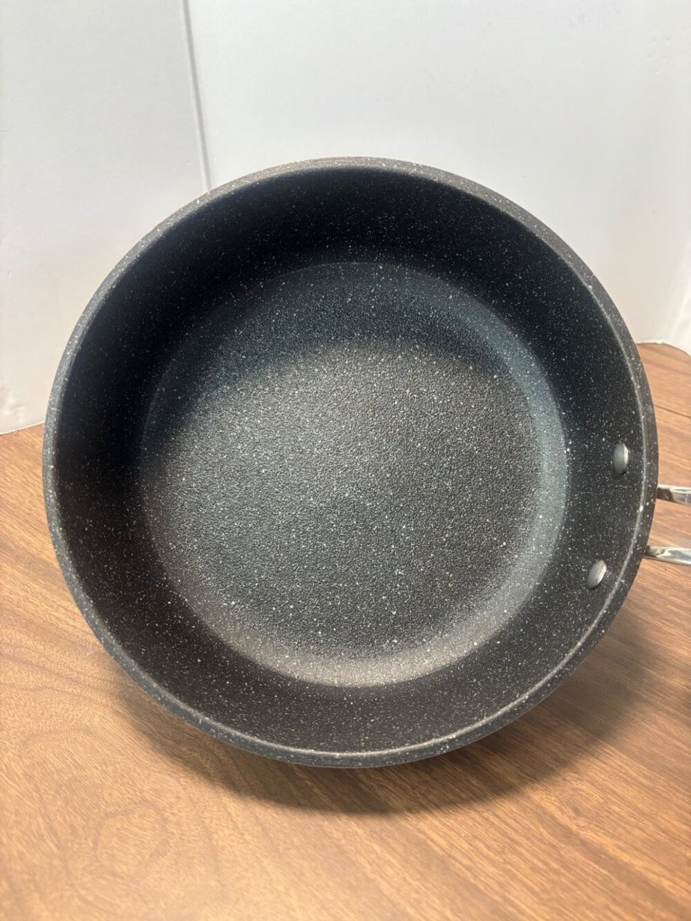 Heritage The Rock Nonstick Deep Frypan 10" No Lid Forged Aluminum Ergonomic